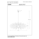 Lucide 77483/76/31 závesné stropné svietidlo Zidane 1x15W | E27