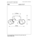 Lucide 77977/12/30 stropné bodové svietidlo Nila 2x25W | E14