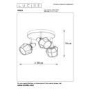 Lucide 77977/13/30 stropné bodové svietidlo Nila 3x25W | E14