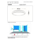 Lucide L791103030 LED prisadené stropné svietidlo DASHER  | 12W integrovaný LED zdroj | 700lm | 2700K