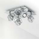 Ideal Lux 077895 prisadené stropné a nástenné bodové svietidlo Lunar 2x28W | GU10 - biele