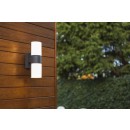 Lutec 5198101118 LED vonkajšie nástenná lampa Cyra 1x15W | 3000K | IP54 - s dvoma otočnými hlavami