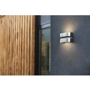 Lutec 5198302001 LED vonkajšie nástenná lampa Maya 1x15W | 3000K | IP44 - nerezové prevedenie
