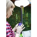 Lutec 6910802335 LED vonkajšie prenosná solárna lampa Poppy 1x8W | 3000K | IP54 - nevšedný dizajn, bluetooth reproduktor