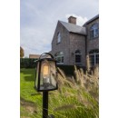 Lutec 7273601012 vonkajšia stojaca lampa Kelsey 1x40W | E27 | IP44 -stínítko s efektom vodných kvapiek