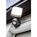 Lutec 7625701345 LED vonkajší nástenný reflektor so senzorom Sunshine 1x12W | 5000K | IP44 - s nastaviteľnou hlavou