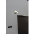 Lutec 7632201053 LED vonkajší nástenný reflektor so senzorom Arc 1x19W | 5000K | IP54 - 2 nastaviteľné hlavy