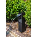 Lutec 9702201012 vonkajšie zásuvkový stĺpik Mains bočné uzemnenie | IP54 - typ Schuko