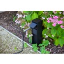 Lutec 9702202012 vonkajšie zásuvkový stĺpik Mains kolíkové uzemnenie | IP54
