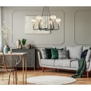 Italux MDM-3901/6 BK + BRO závesné stropné svietidlo Betty 6x40W | E27