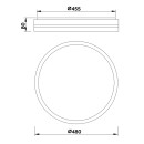 Globo 41759-40 LED stropnica Manni 1x40W | 1850lm | 2700-6500K