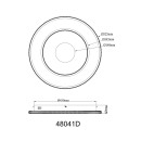 Globo MARSH 48041D LED prisadené stropné svietidlo | 30W LED | 1362lm