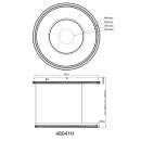 Globo MARSH 48041H LED závesné stropné svietidlo | 54W LED | 2035lm