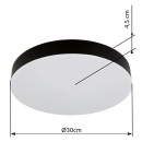 Globo 12384-24 LED prisadené stropné svietidlo MATTHEW | 24W integrovaný LED zdroj | 2150lm | 3000+4000+6500K