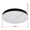Globo 12384-36 LED prisadené stropné svietidlo MATTHEW | 36W integrovaný LED zdroj | 3400lm | 3000+4000+6500K