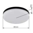 Globo 12387-18 LED prisadené stropné svietidlo MATTHEW  | 12W integrovaný LED zdroj | 800lm | 4000K