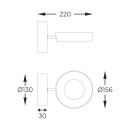 Zuma Line 003064-026724 LED nástenné svietidlo LARA integrovaný LED zdroj