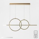 Zuma Line MD7358-2A-3GT LED závesné stropné svietidlo CHOLET | 34W integrovaný LED zdroj | 3000K