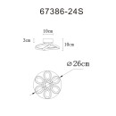 Globo MELISAND 67386-24S LED prisadené stropné svietidlo | 24W LED | 1320lm