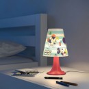 LED detská stolná lampa Philips MICKEY MOUSE 2,3W - červená