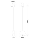 Globo 57310N nástenná lampa Milly 1x35W | GU10