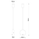 Globo 57311N LED nástenná lampička Milly 1x3W | 180lm | 3000K