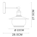 Globo 69030W nástenné svietidlo Nevis 1x60W | E27