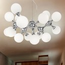 prisadené nástenné a stropné svietidlo Ideal lux Nodi 8 x 20W G4 - biela / chróm