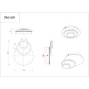 Globo 78414W LED nástenné svietidlo ODONELL  | 20W integrovaný LED zdroj | 1490lm | 3000K