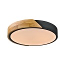 Italux PLF-13186-BK-WO LED prisadené stropné svietidlo Nastro | 24W LED | 2400lm | 3000K