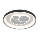 Italux 5906630854820 LED prisadené stropné svietidlo Florina | 46W integrovaný LED zdroj | 5750lm | 3000+4000+6500K | diaľkové ovládanie | stmievač | čierna | biela