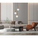Italux PND-02340-3S-BRO závesné stropné svietidlo Aldeva E27
