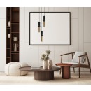 Italux PND-14290-3-BK-BRO závesné stropné svietidlo Isidora GU10