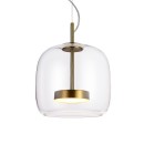 Italux PND-17760A-BRSS-CL LED závesné stropné svietidlo Caste | 10W LED | 850lm | 3000K