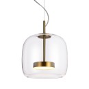 Italux PND-17760A-BRSS-CL LED závesné stropné svietidlo Caste | 10W LED | 850lm | 3000K