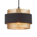 Italux PND-27467-1-BK-GD závesné stropné svietidlo Bans E27