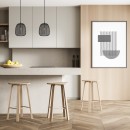 Italux PND-28612-BK-SG závesné stropné svietidlo Amiria E27
