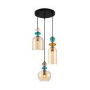 Italux PND-30263-3A-BRO-AMB závesné stropné svietidlo Busco E27