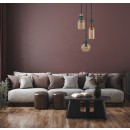 Italux PND-30263-3A-BRO-AMB závesné stropné svietidlo Busco E27