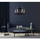 Italux PND-31186-6A-BL závesné stropné svietidlo Aspen E14