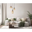 Italux 5906630854554 závesné stropné svietidlo Fanda | 40W E27 | zlatá | ružová