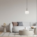 Italux PND-31981-1S-SC-WH závesné stropné svietidlo Penzi | 40W E27 | strieborná