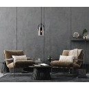 Italux PND-32453-1-BK+SG závesné stropné svietidlo Nanesma E27