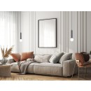 Italux PND-33574-1-BK závesné stropné svietidlo Filano | 5W G9 | čierna | opálová