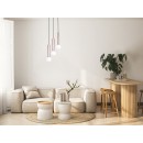 Italux 5906630853120 závesné stropné svietidlo Filano | 5W G9 | hnedá | opálová