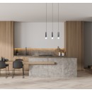 Italux PND-33849-3-BK závesné stropné svietidlo Macera | 40W E27 | čierna