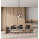 Italux PND-33849-3R-BK závesné stropné svietidlo Macera | 40W E27 | čierna