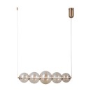 Italux PND-34359-5H-HBR-AMB LED závesné stropné svietidlo Butero | 18W LED | 1650lm | 3000K