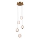 Italux PND-34362-5-HBR-OPAL LED závesné stropné svietidlo Ganti | 12W LED | 1300lm | 3000K