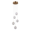 Italux PND-34362-5-HBR-OPAL LED závesné stropné svietidlo Ganti | 12W LED | 1300lm | 3000K